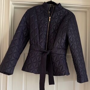 PATTY KIM Quilted Navy Puffer Jacket
